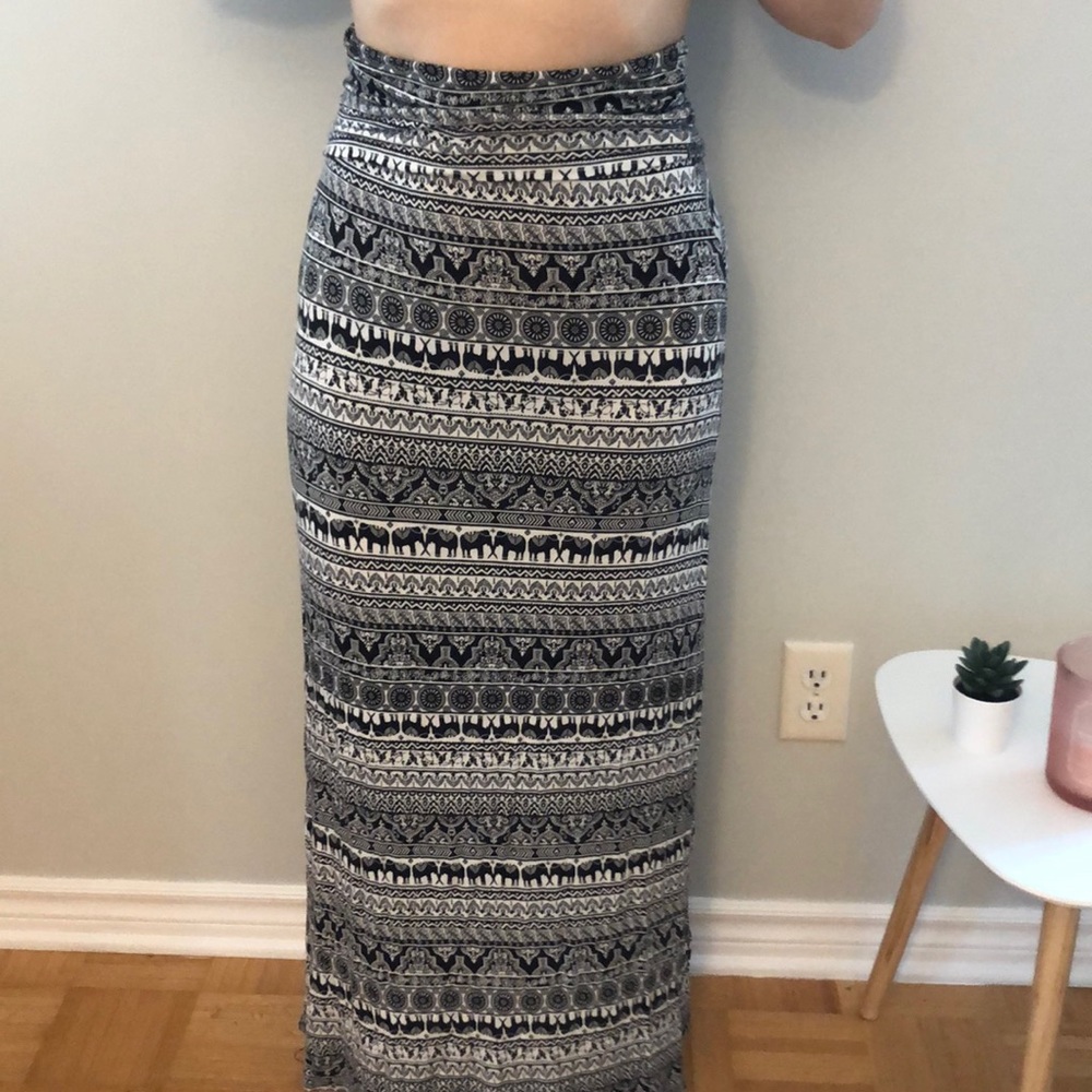 Elephant Maxi Skirt
